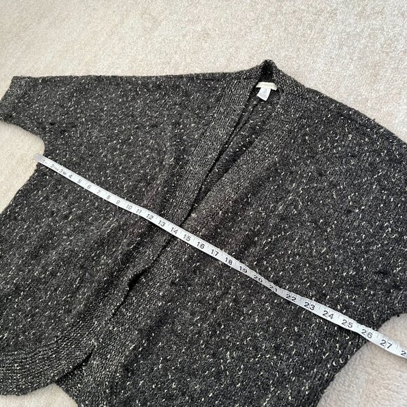 Chico's Open Front Short Sleeve Cardigan Sweater 3 - Picture 6 of 10